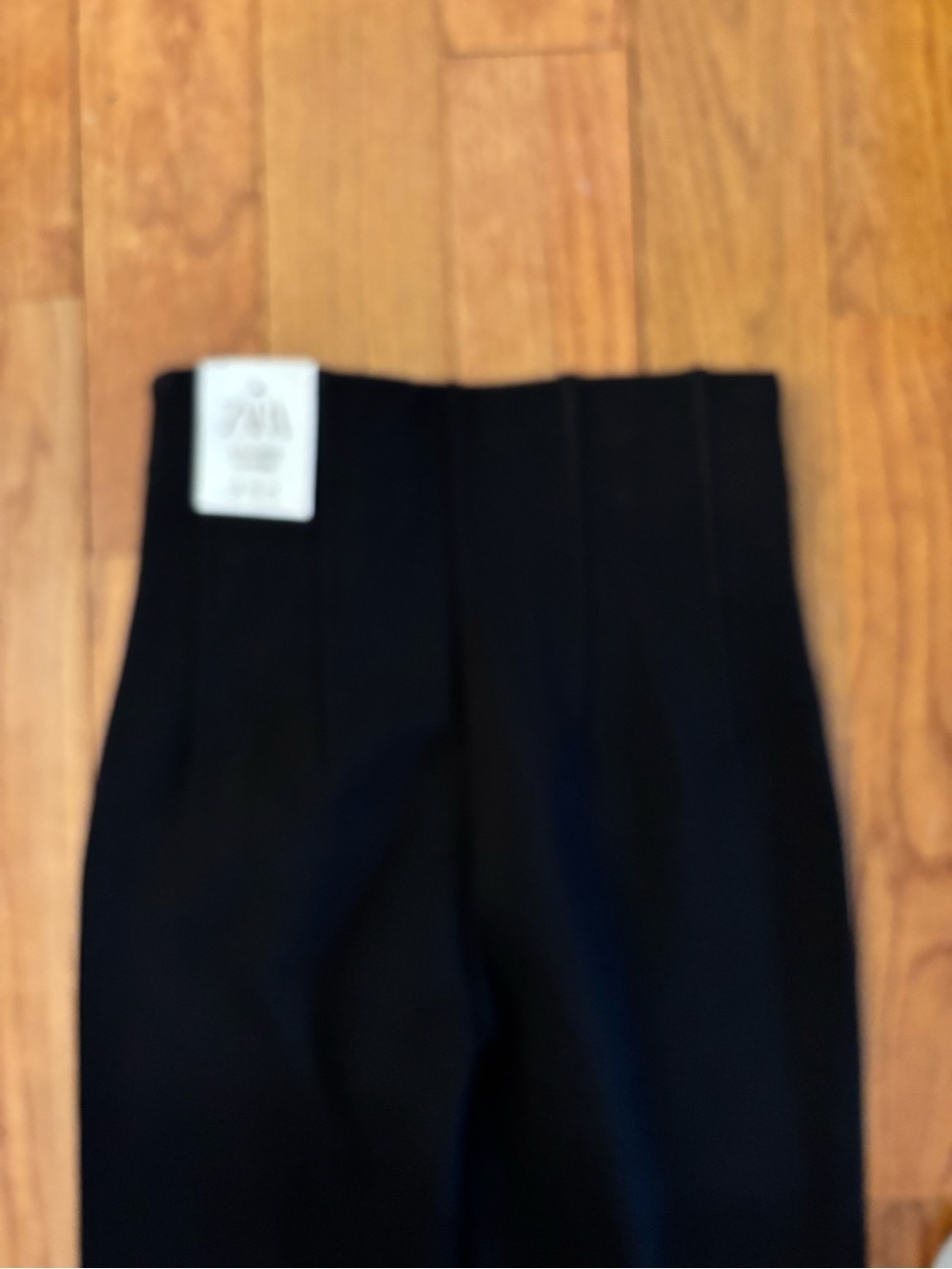 Zara Black Ponte High-Waist Tapered Leggings - Picture 5 of 6